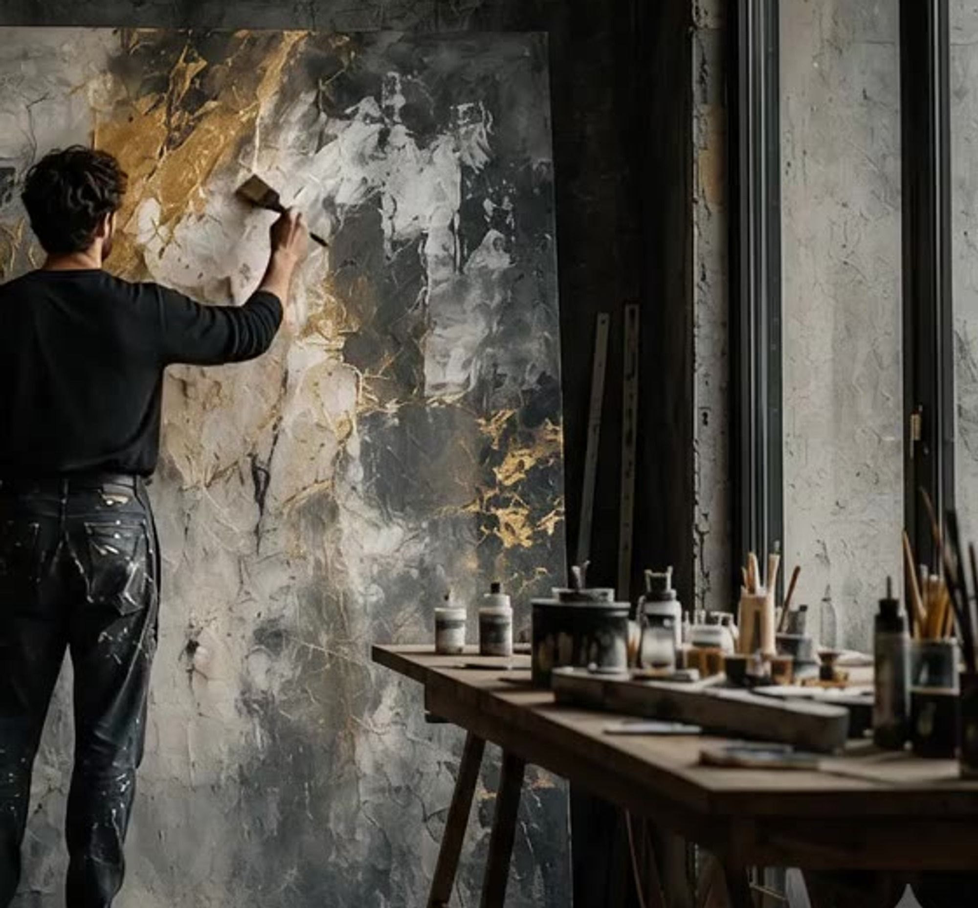 Where Light Begins, acrylic on canvas by Santiago Aburto